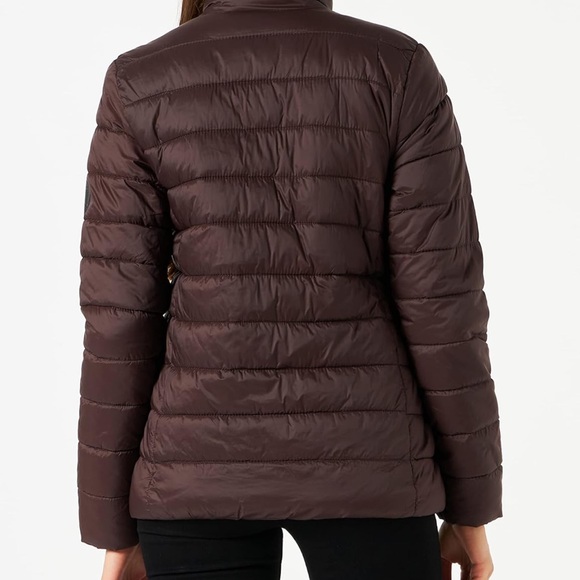 Women's Brown Puffer Jacket - Picture 6 of 9
